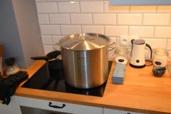 Boil Setup with 21 L Pot on Stove