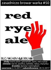 #50 RED RYE ALE aka RED RIGHT HAND